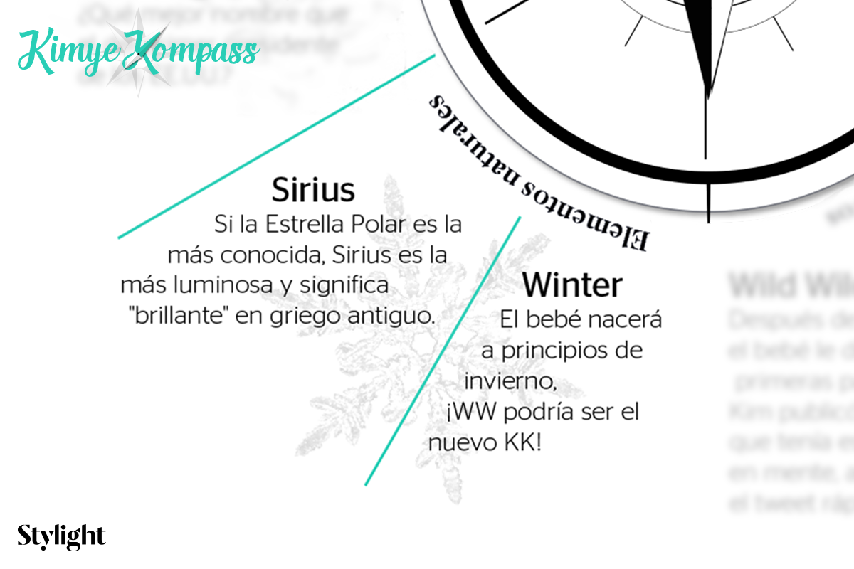 El Kimye Kompass de Stylight presenta nombres de la naturaleza para el bebé Kardashian