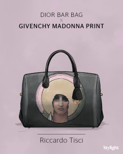 Stylight combina el bar bag con un estampado de Givenchy