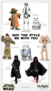 Infographic of Star Wars Characters turned into Style Icons