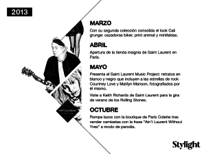 Stylight presenta el éxito de Hedi Slimane en Saint Laurent en 2013