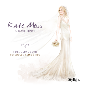 Stylight - Top 8 Vestidos de Novia de las Celebrities - Kate Moss - Sin Texto