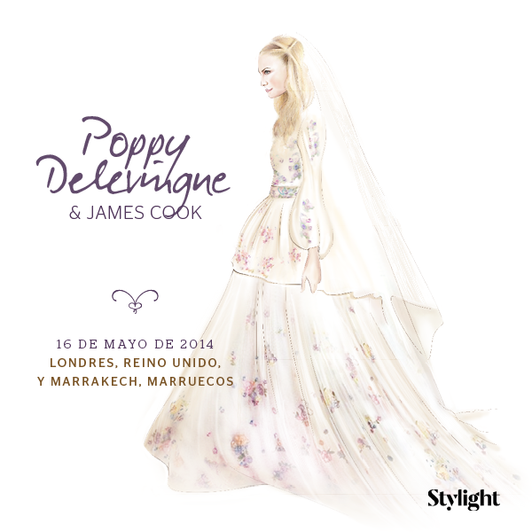 Stylight - Top 8 Vestidos de Novia de las Celebrities - Poppy Delevingne - Sin Texto